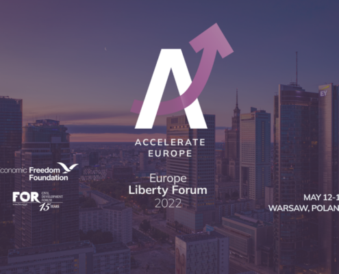 Fundacja Wolności Gospodarczej oraz Forum Obywatelskiego Rozwoju zapraszają na Europe Liberty Forum 2022, które odbędzie się 12-13 maja w Warszawie. Coroczne konferencje Atlas Network, to spotkania z regionalnymi partnerami należącymi do sieci, na których głównymi tematami są wyzwania oraz bariery dla wolności i indywidualnego rozwoju.