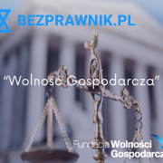 Kopia WP FWG (52) Portal bezprawnik.pl regularnie publikuje artykuły z cyklu “Wolność Gospodarcza” w ramach projektu wspieranego przez Fundację Wolności Gospodarczej. Na dedykowanej podstronie publikowane są materiały dotyczące zagadnień związanych z szeroko rozumianą wolnością i jej promocją.