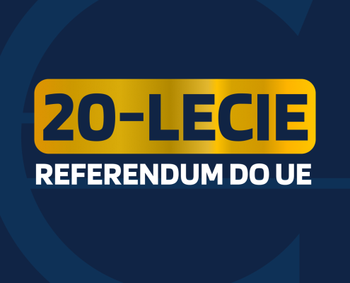 Dzisiaj, 20 lat temu, Polska w drodze do pełnej integracji z Europą, przeprowadziła historyczne referendum akcesyjne do Unii Europejskiej. Był to moment przełomowy w historii naszego kraju i ważny krok w procesie budowania nowoczesnej, europejskiej Polski. Czy ta droga dobiegła końca? Z woli Polek i Polaków sprzed 20 lat wynika jasno, że pozostała do pokonania ostatnia prosta, jednak wymagająca obrania odpowiedniego kursu – “Kursu na euro”.