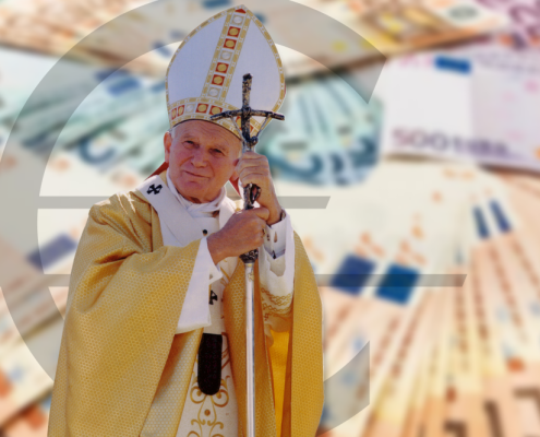 Prof. Artur Nowak-Far przypomina na łamach "Gazety Wyborczej", że euro w Watykanie wprowadził do obiegu Jan Paweł II, który był orędownikiem Unii Europejskiej.